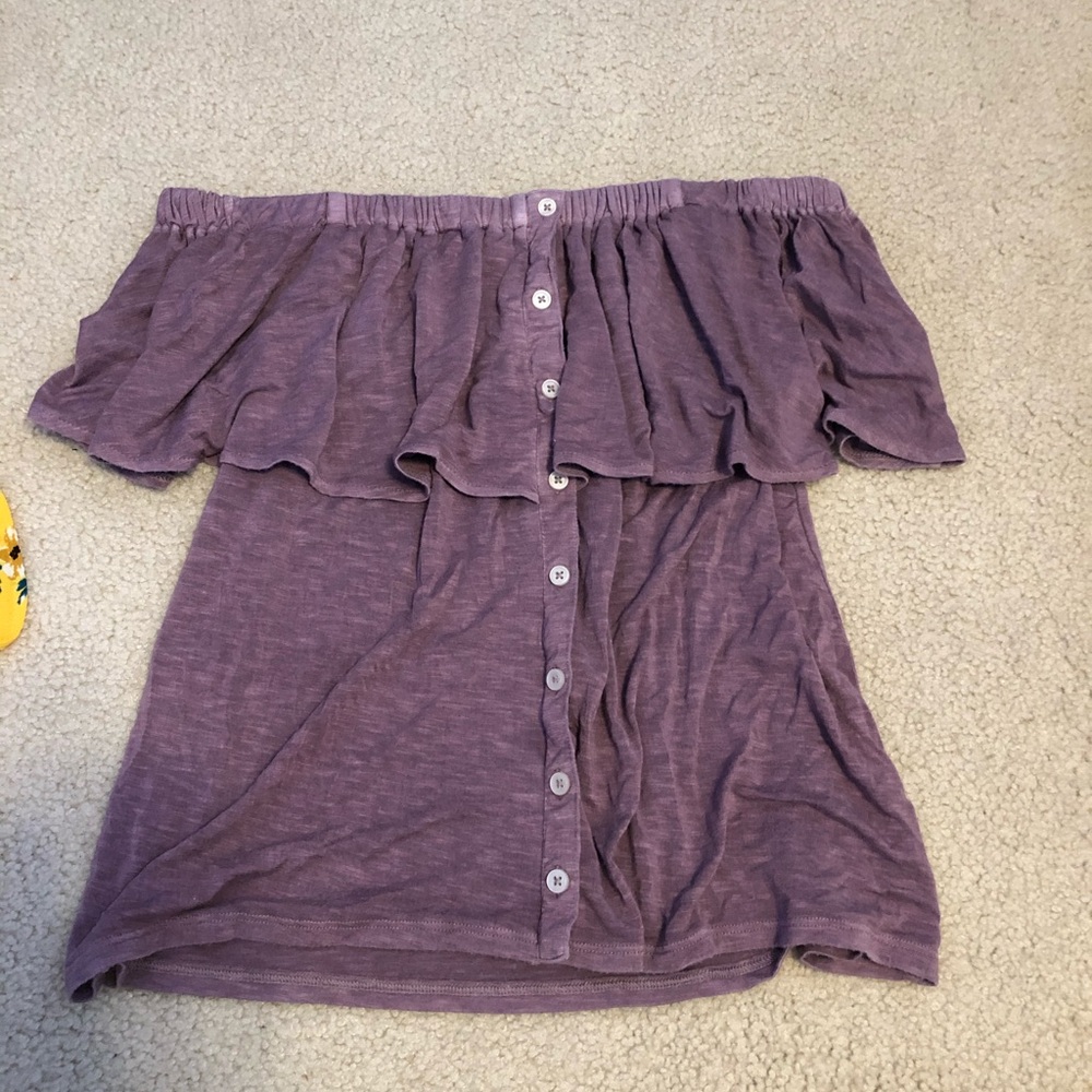 american eagle off shoulder top